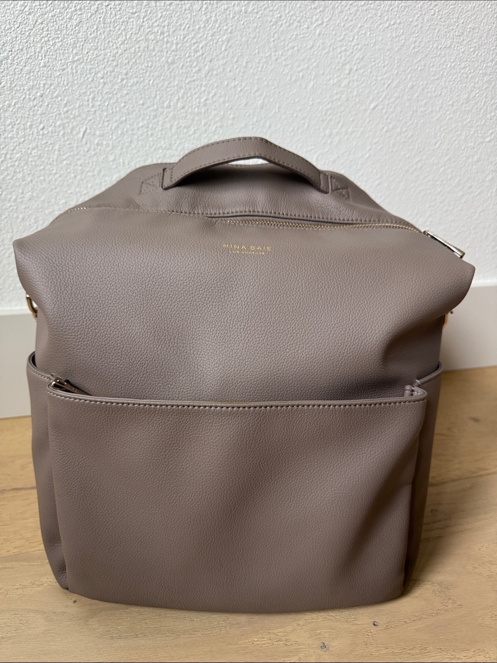 Mina Baie Stevie Backpack Vegan Full in Clay/Gold